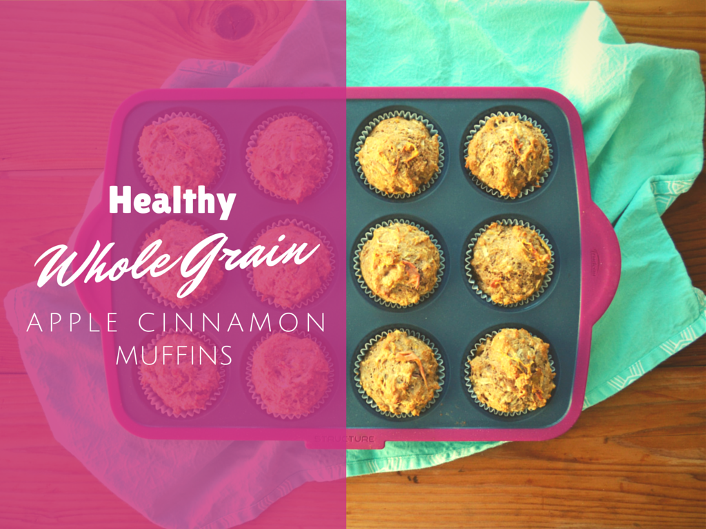 Whole Grain Apple Cinnamon Muffins