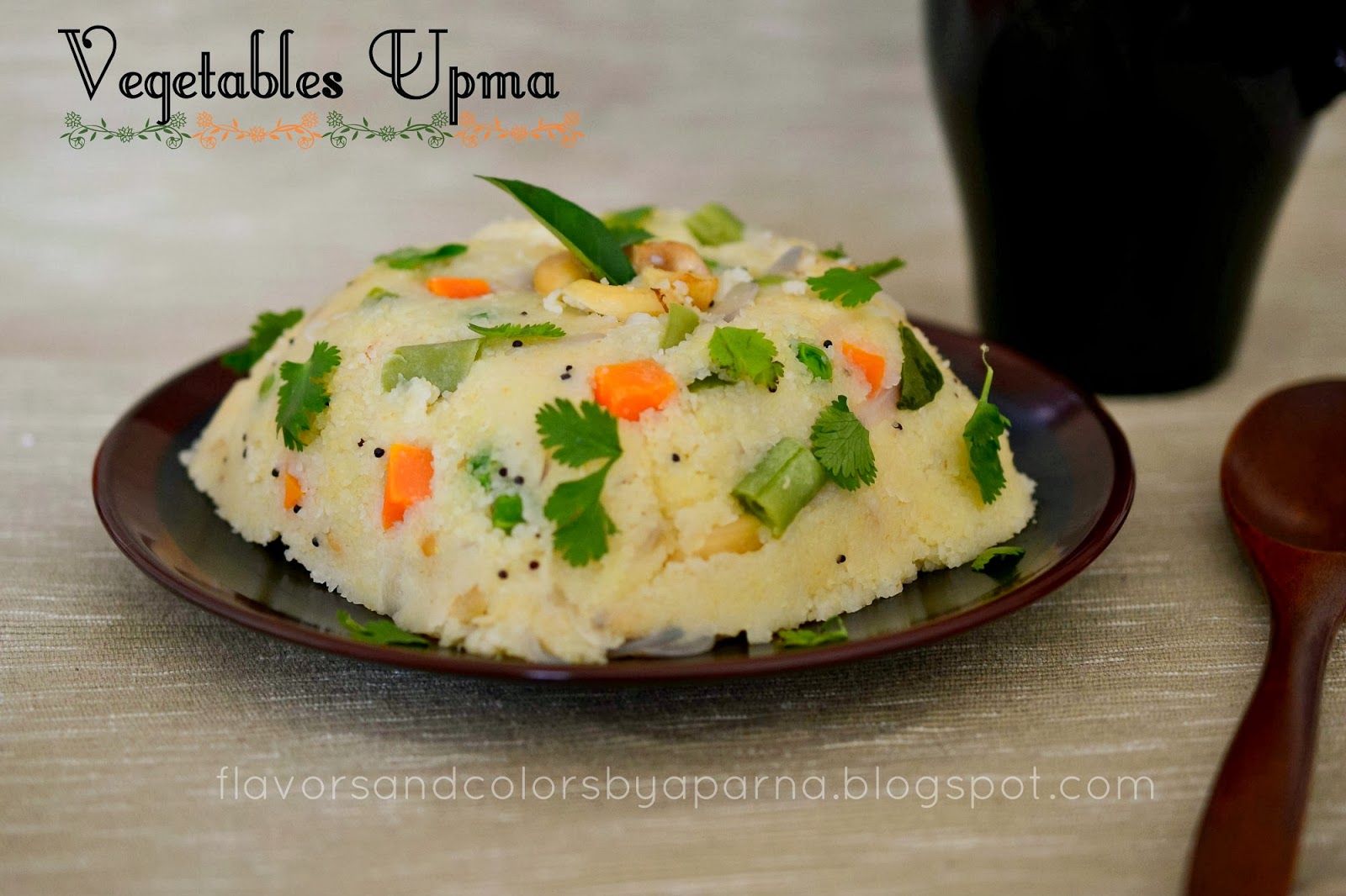 Mixed Vegetable Upma/Rulavu Flavors N Colors