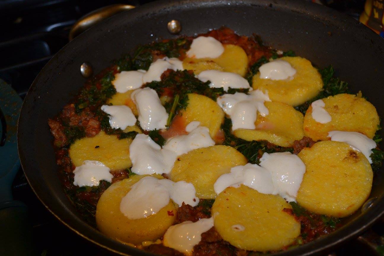 Al's Recipe Reviews Sausage and Kale Sauté with Polenta
