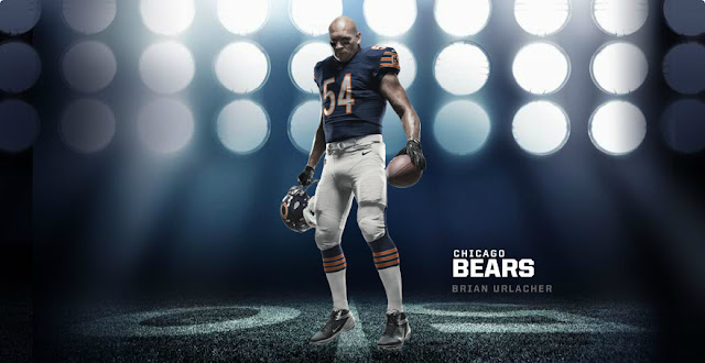G Uniform CHICAGO BEARS 2012 NIKE FOOTBALL UNIFORM