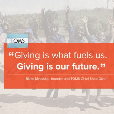 TOMS shoes Gives Back in the US TOMS shoes Gives Back in the US
