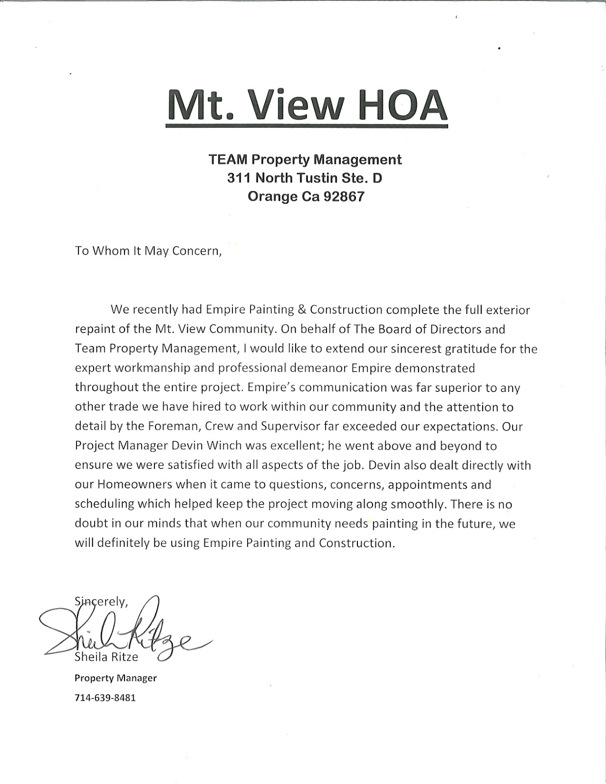 Hoa Dues Letter Template Hoa Dues Letter Template