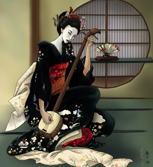 Shamisen Geisha