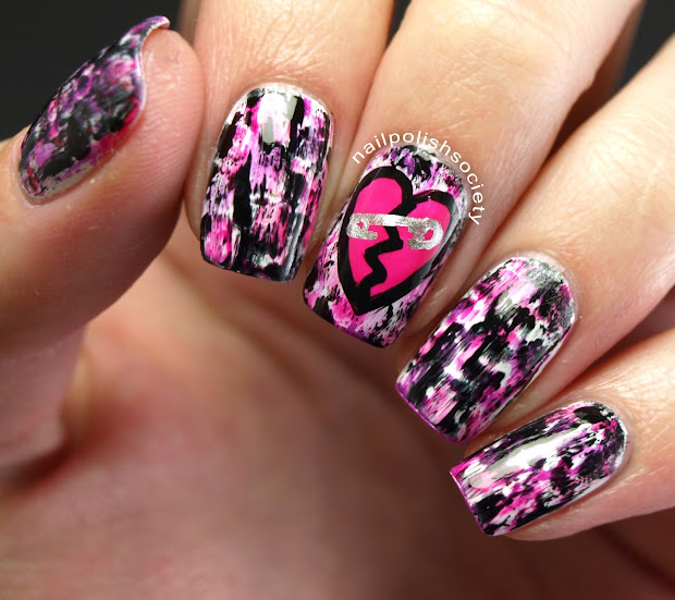 nail polish society punk valentine's
