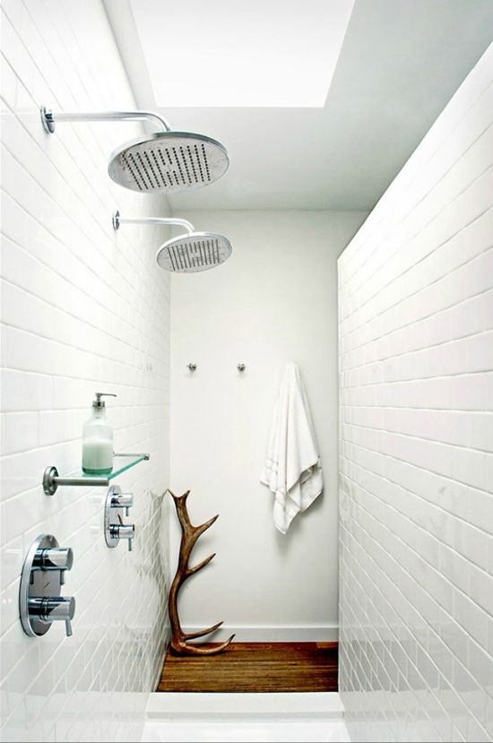 Living in designland: inspiraciÃn: ducha "ladrillo" blanco