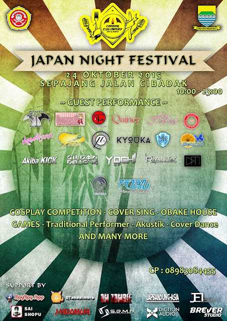 Event Jepang Terbaru di Bandung Malam Hari Japan Night Festival japbandung-asia.blogspot.com
