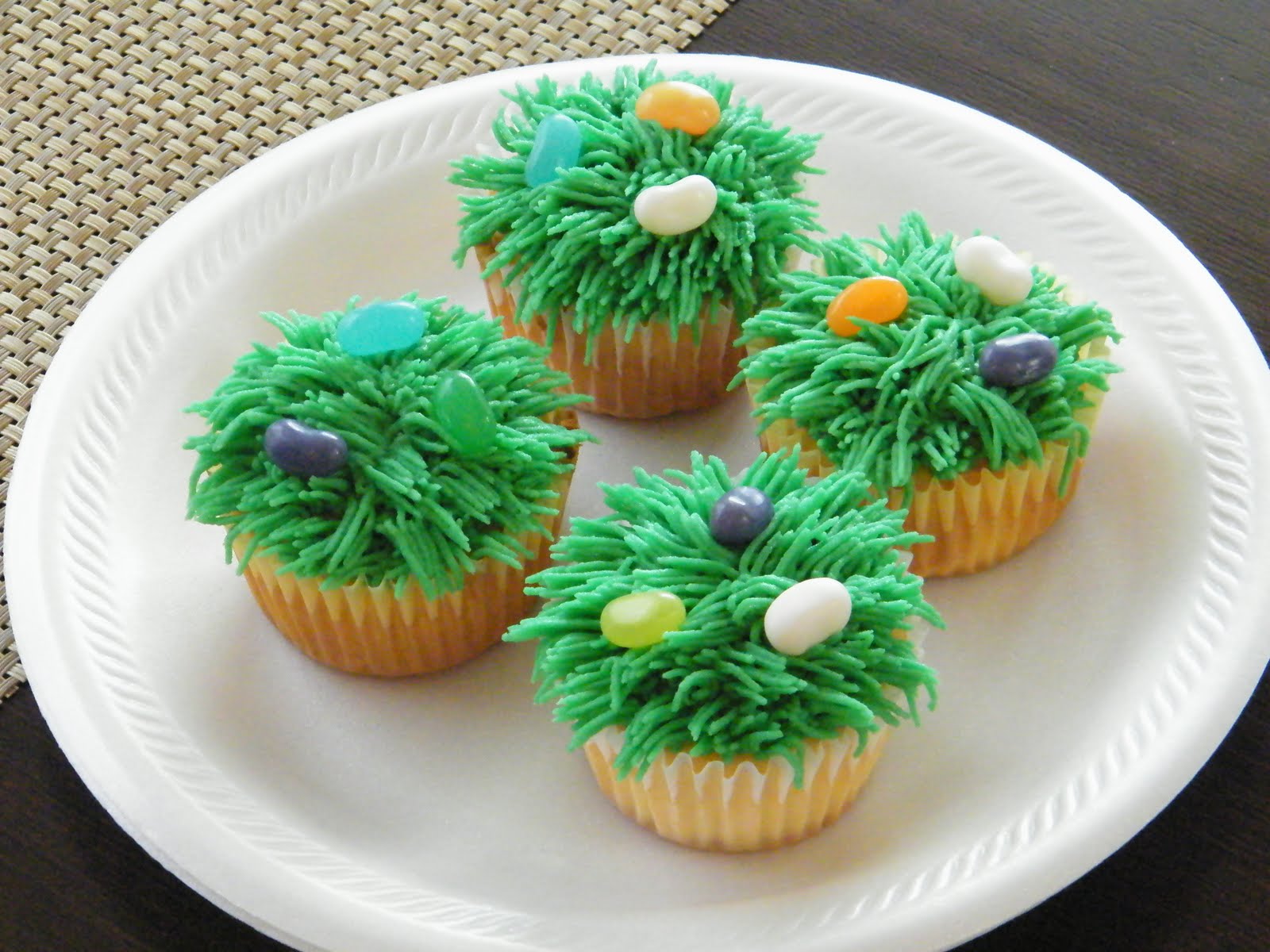 The Bakery Next Door Easter Grass Cupcakes