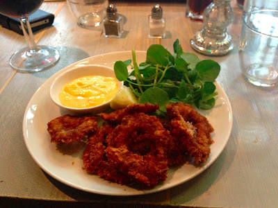 Crispy lemon squid, Bill's restaurant, Cardiff Crispy lemon squid, Bill's restaurant, Cardiff