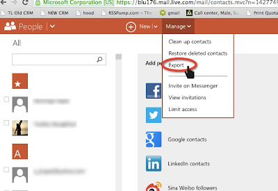 วิธีการ Export รายชื่อผู้ติดต่อและ Email ของ Hotmail.com