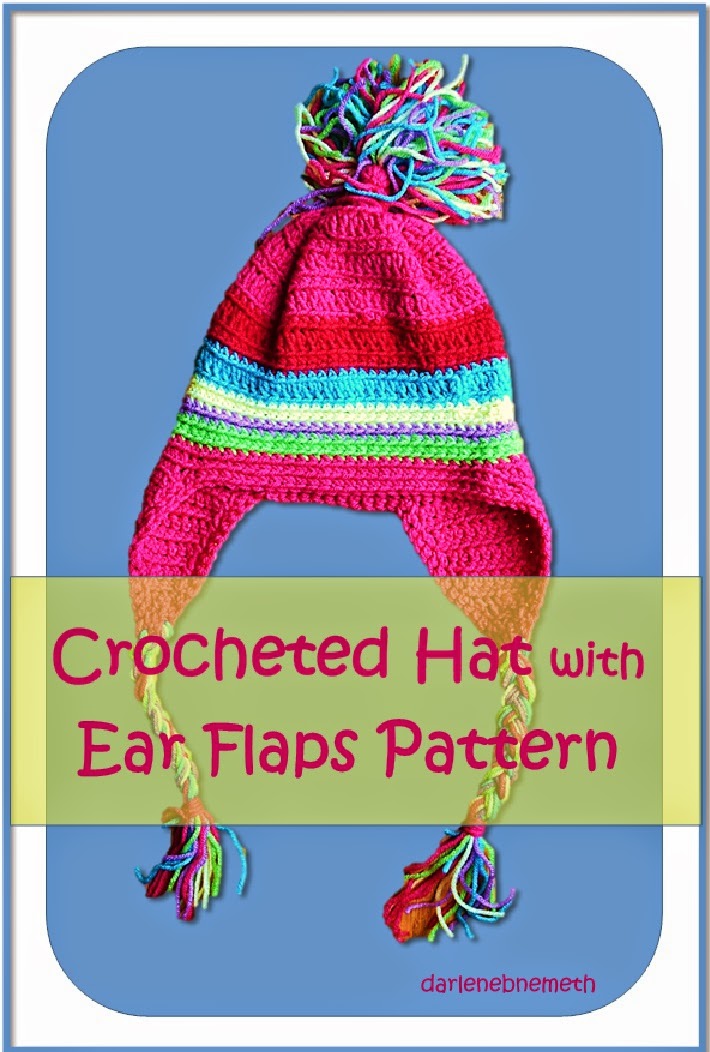 Let It Shine: Crochet Pattern for Rainbow Hat with Ear Flaps