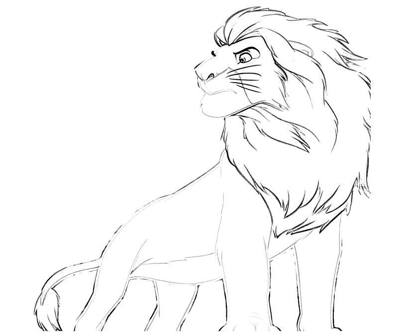 The Lion King Simba Coloring Pages