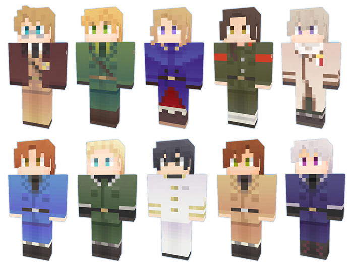 Minecraft Skins Axis Powers ヘタリア Aph