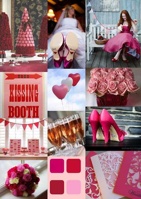 Red and pink wedding inspiration