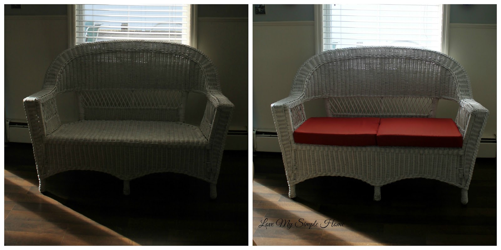Decorate with white wicker furniture for winter Love My Simple Home