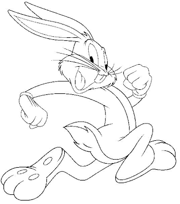 Bunny Coloring Pages on Bugs Bunny Is Running Coloring Pages    Disney Coloring Pages