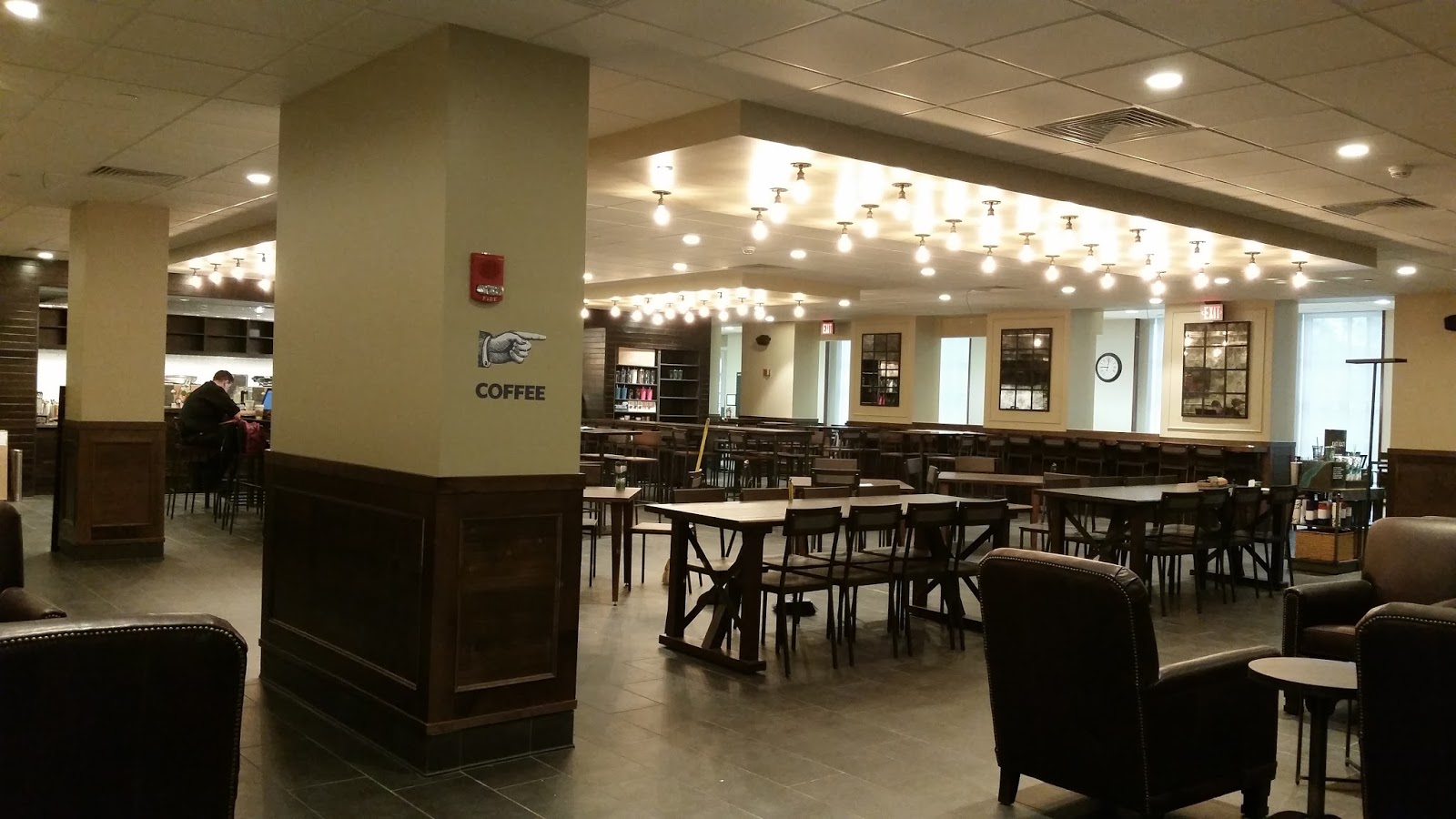 birds eye view starbucks returns to william t young library university of kentucky library