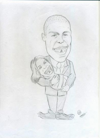 Caricatura de Ronaldo Fenomeno