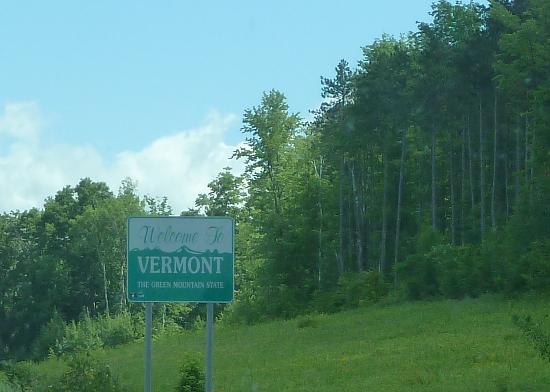 Vermont Welcome Sign