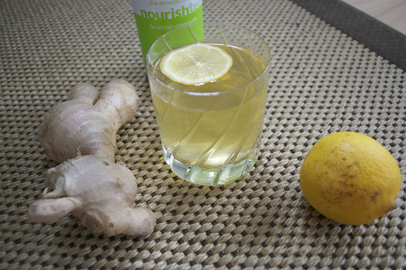 iced ginger lemon green tea the baked life