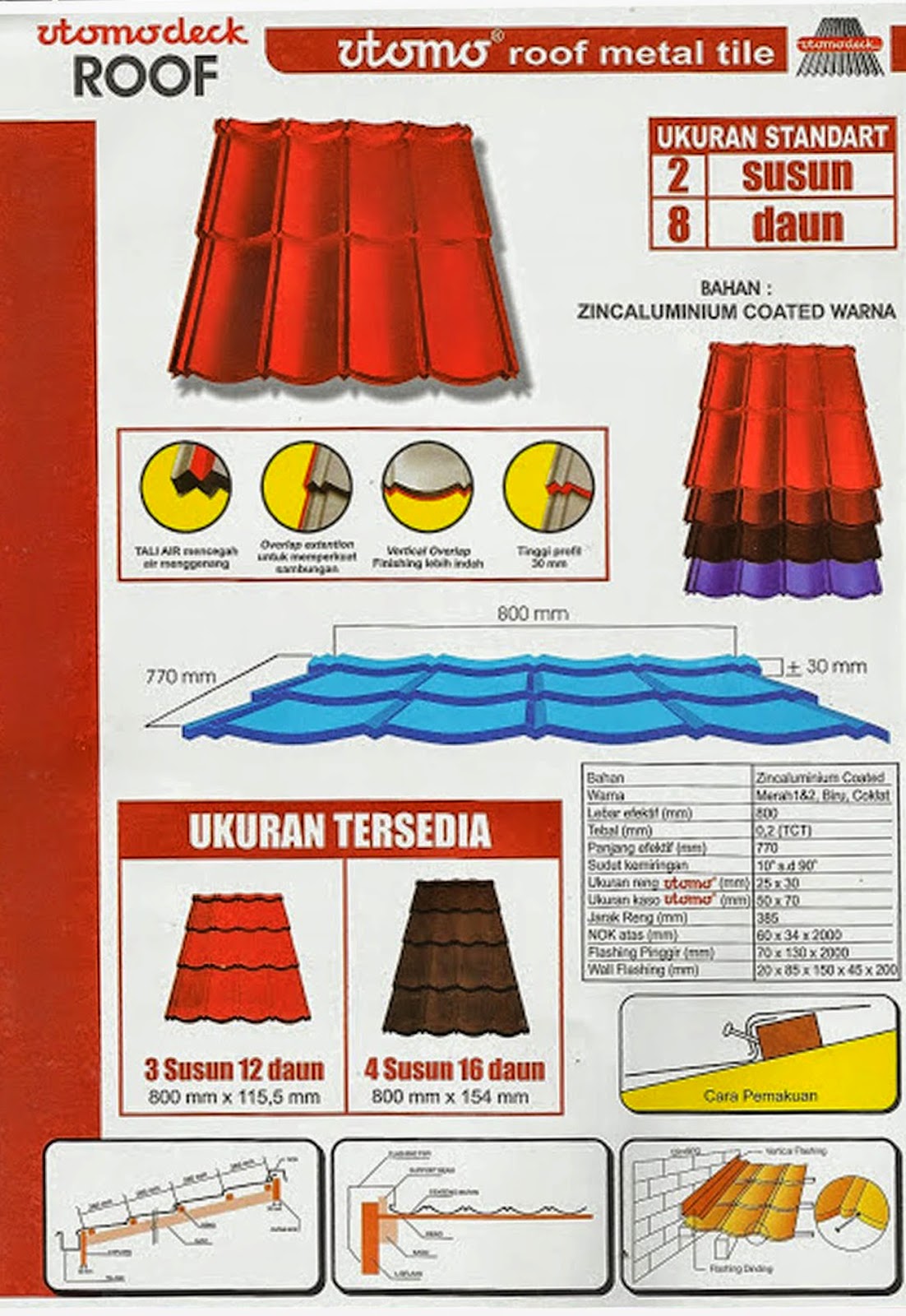 Brosur Genteng Metal Utomo Roof BrosurGentengMetalUtomoRoof