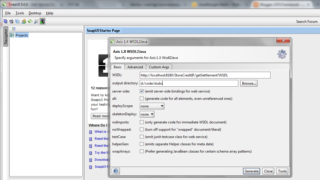 ATG Framework Beginners .. Client and Stub Generation for your