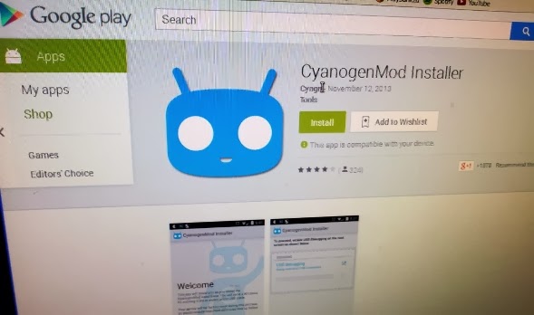 CyanogenMod di Play Store CyanogenMod di Play Store