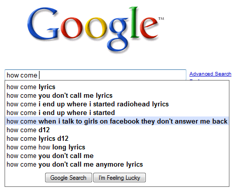 lol google suggestions
