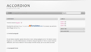 Accordion Blogger Template Accordion Blogger Template