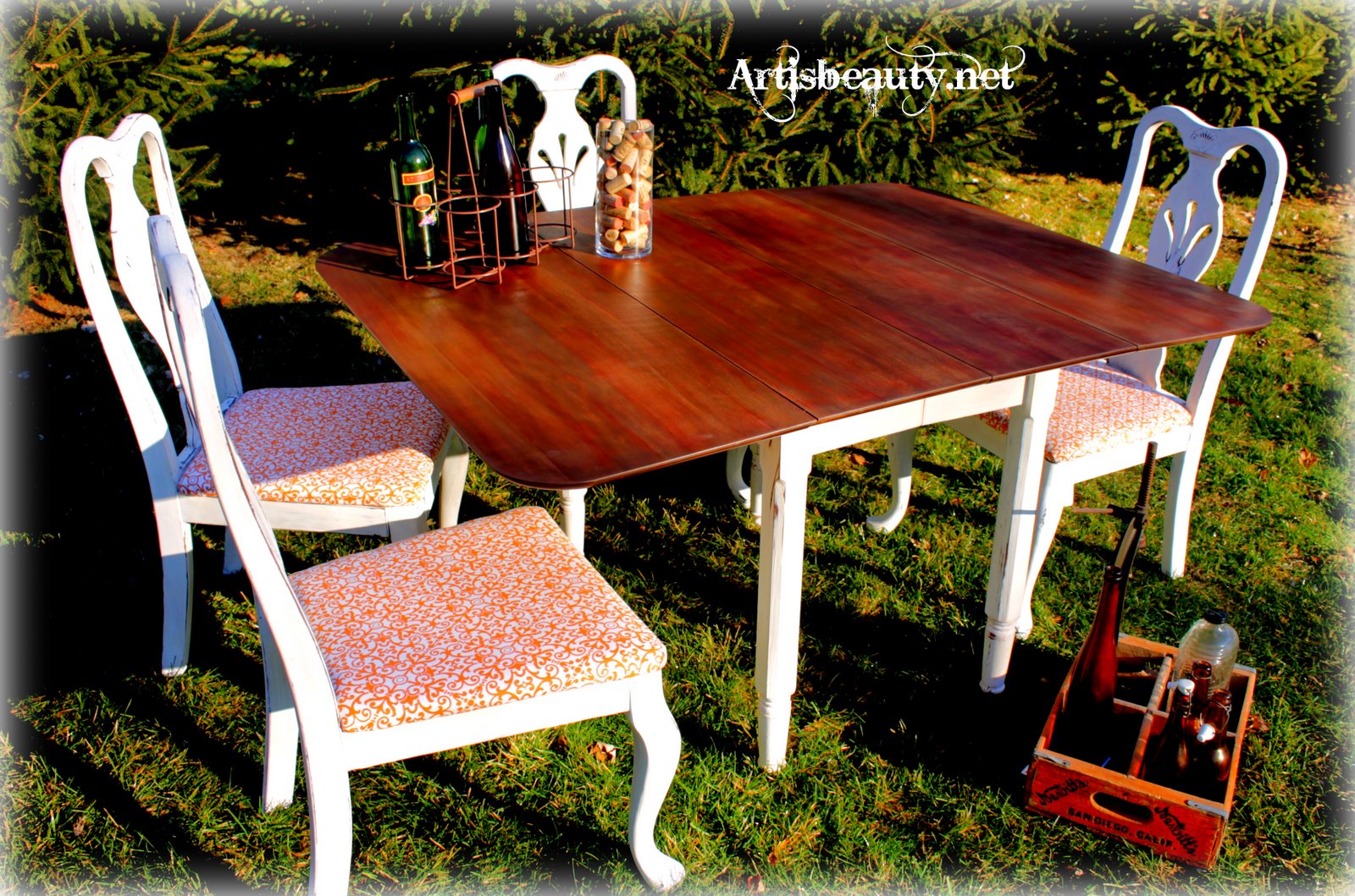 ART IS BEAUTY Homemade Chalk Paint dining set
