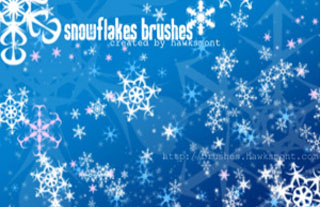 Snowflakes Brushes Photoshop Brushes, brushes photoshop, Photoshop Brushes, CS5