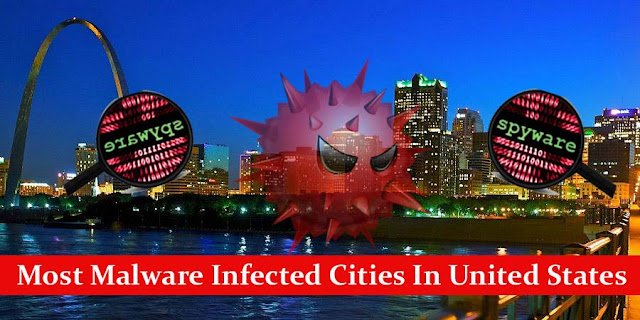 Malware Infected Cities In The United States