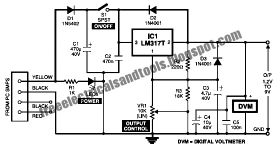 Free Schematic Diagram Desktop Pc Linear Power Supply Circuit