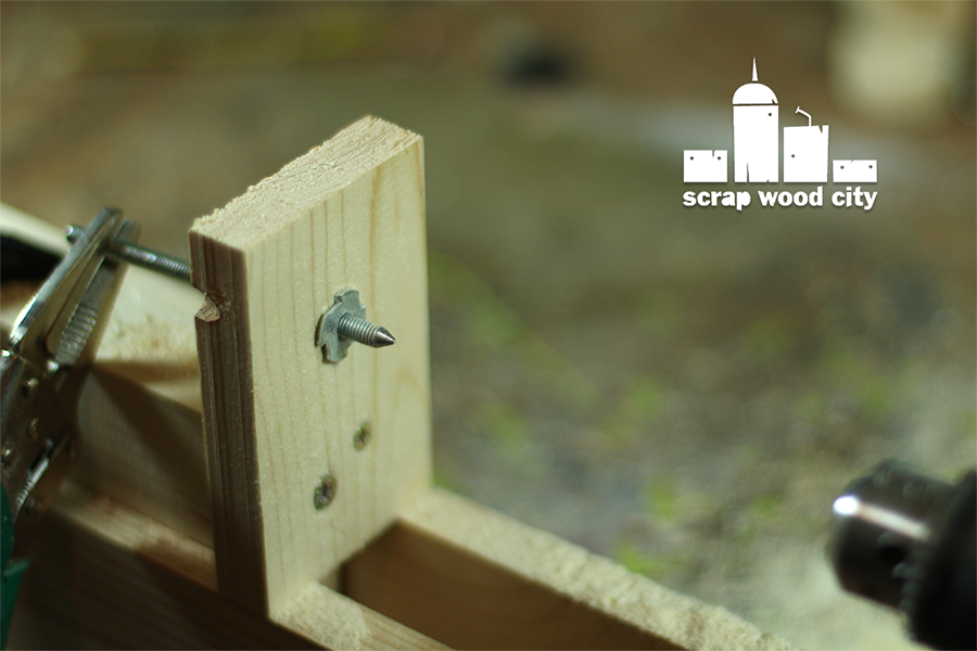 scrap wood city How to convert a drill press stand into a DIY lathe