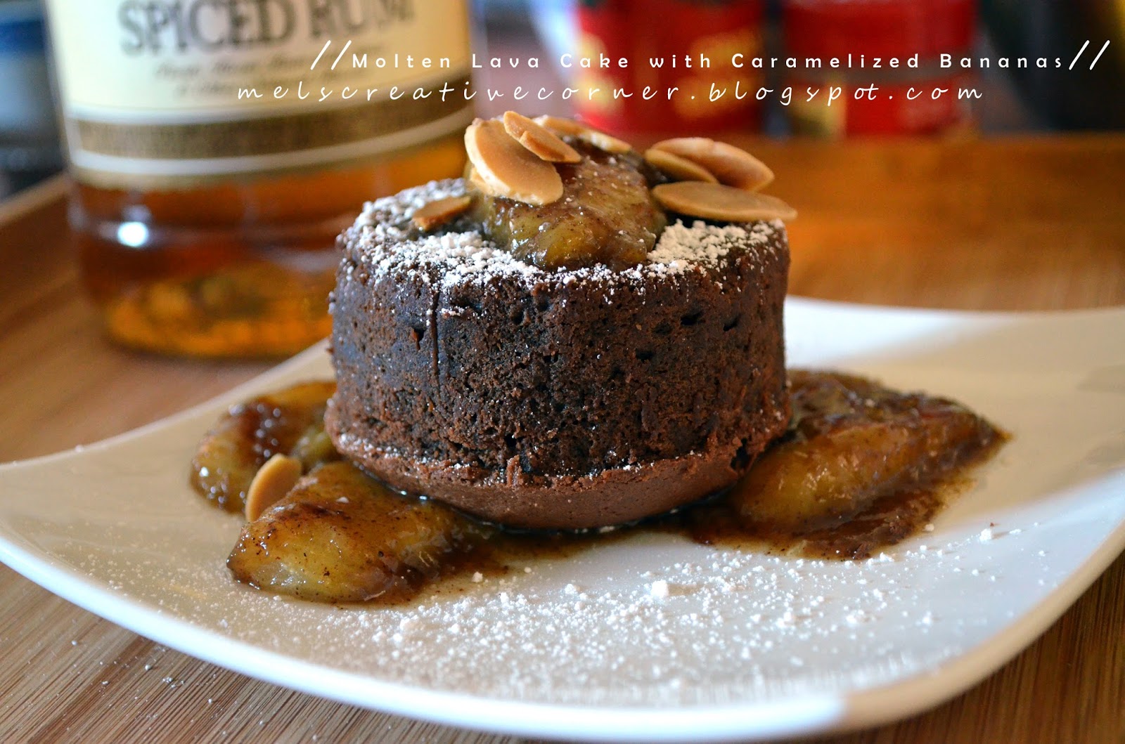 Molten Lava Cake with Caramelized Bananas!