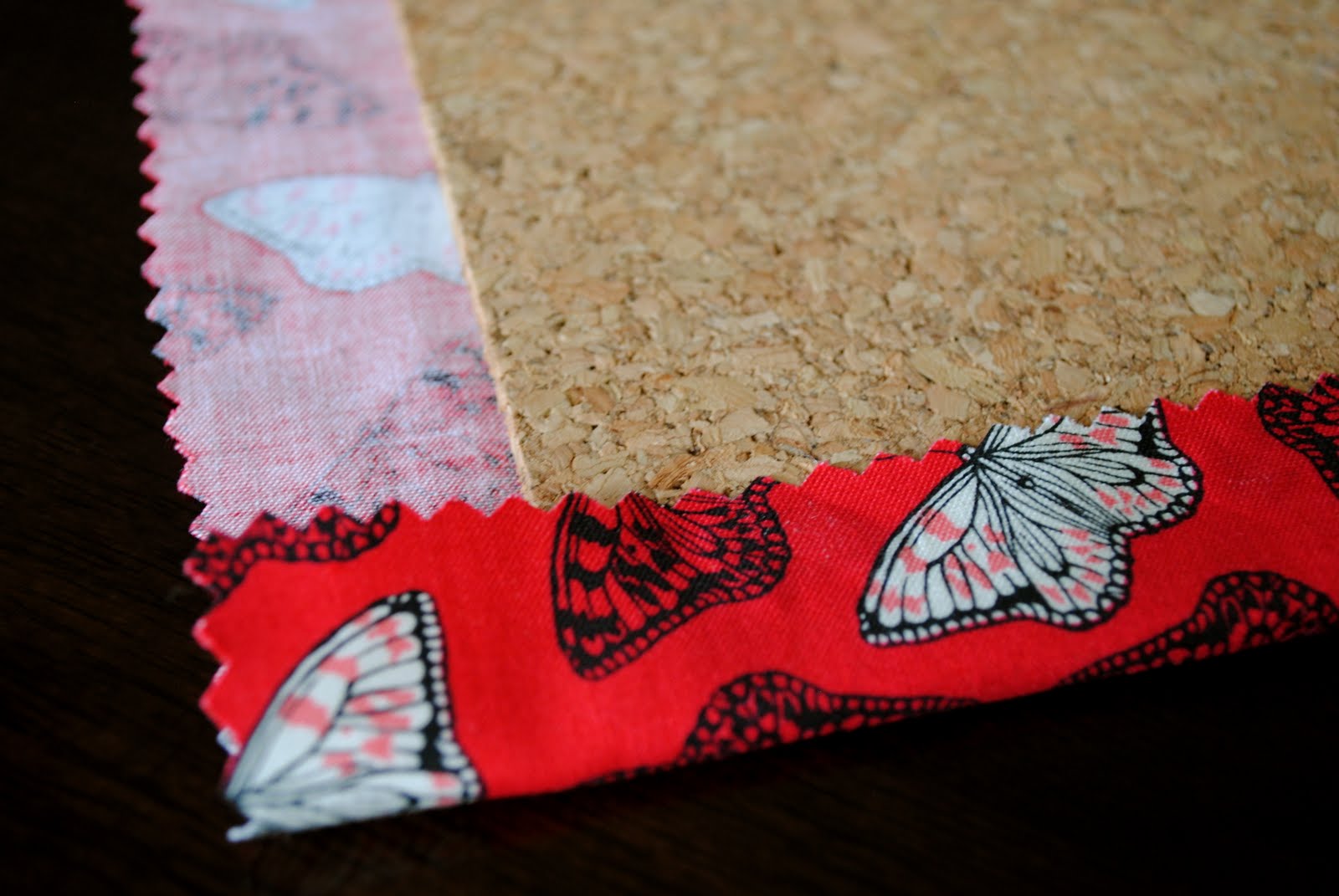 Alexandra's Joys Fabric cork board tutorial