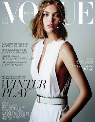 Arizona Muse Featured on Vogue Magazine Cover Korea December 2013 Magazine Cover: Arizona Muse on the Cover of Vogue Korea Magazine December 2013