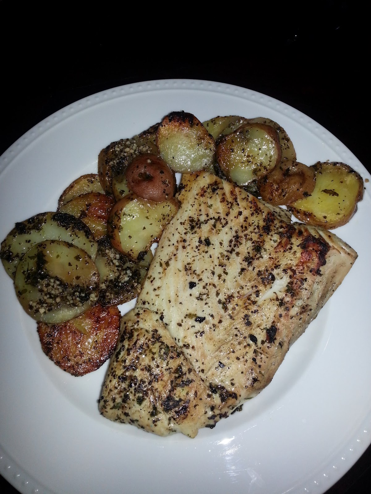 A Wise Woman Once Said... Flavorful Grilled Halibut and New Red Potatoes