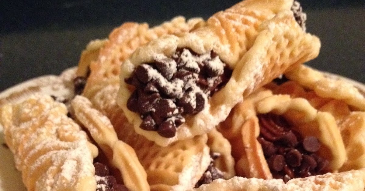 My "24 Days of Christmas" Cookie Project Day 24 Pizzelles filled with