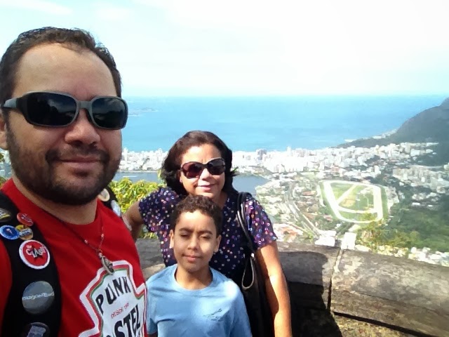 Vista da escadaria do Cristo.