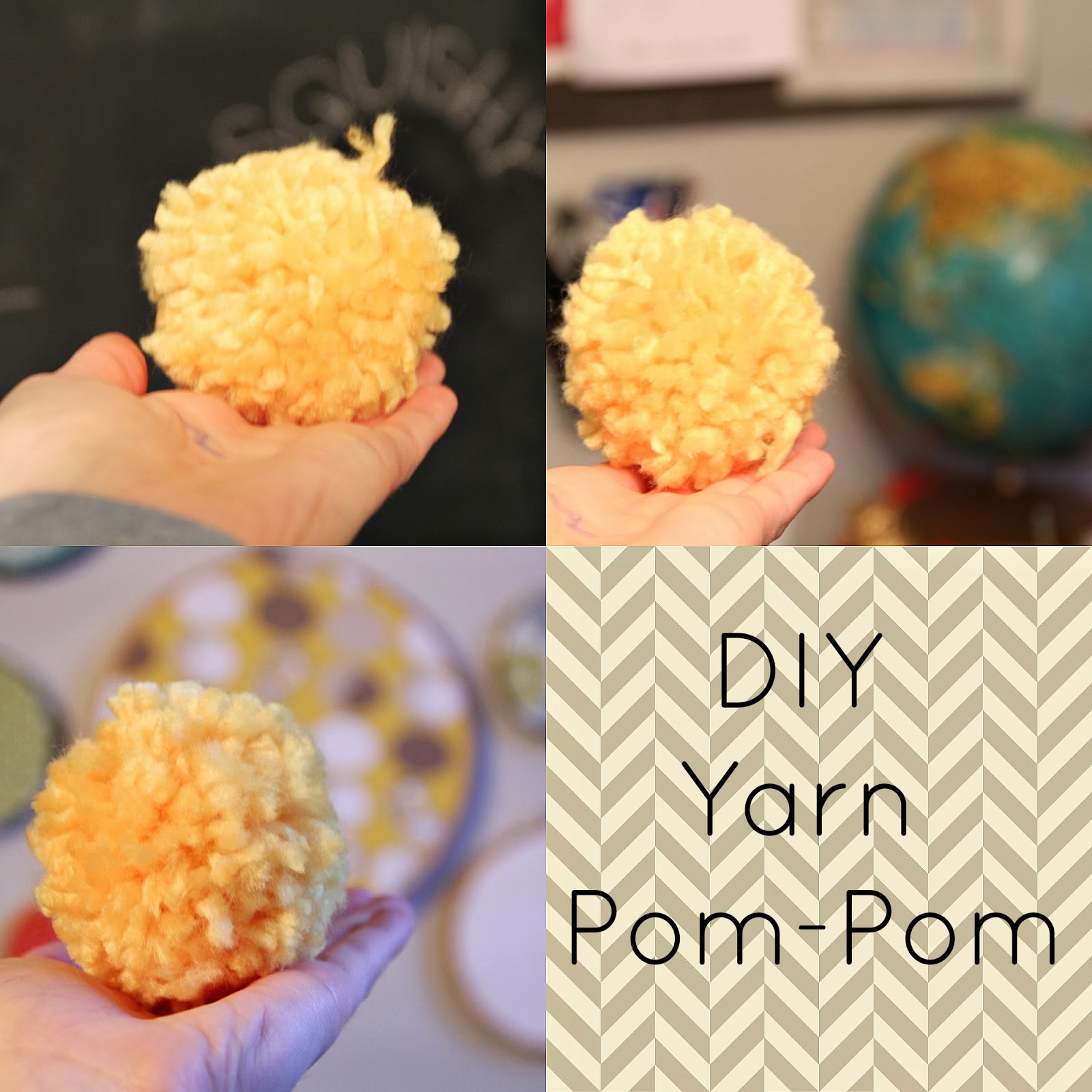 Henrietta & Clementine DIY Yarn PomPom