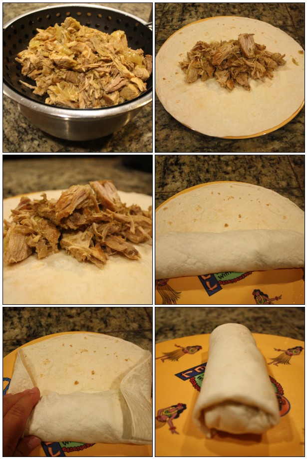 The Project Table Green Chili Pork Burritos