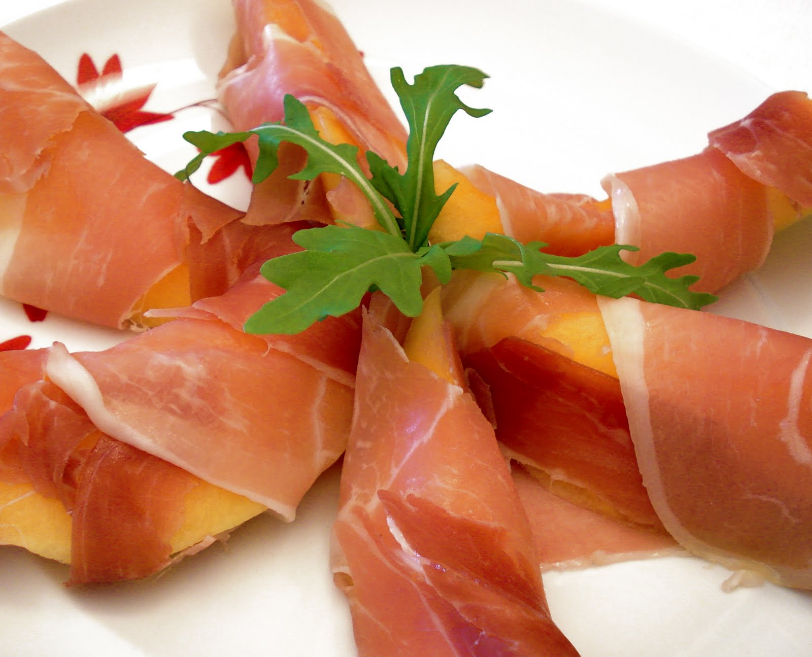 1 recette 1 minute Entrée de Prosciutto et Melon