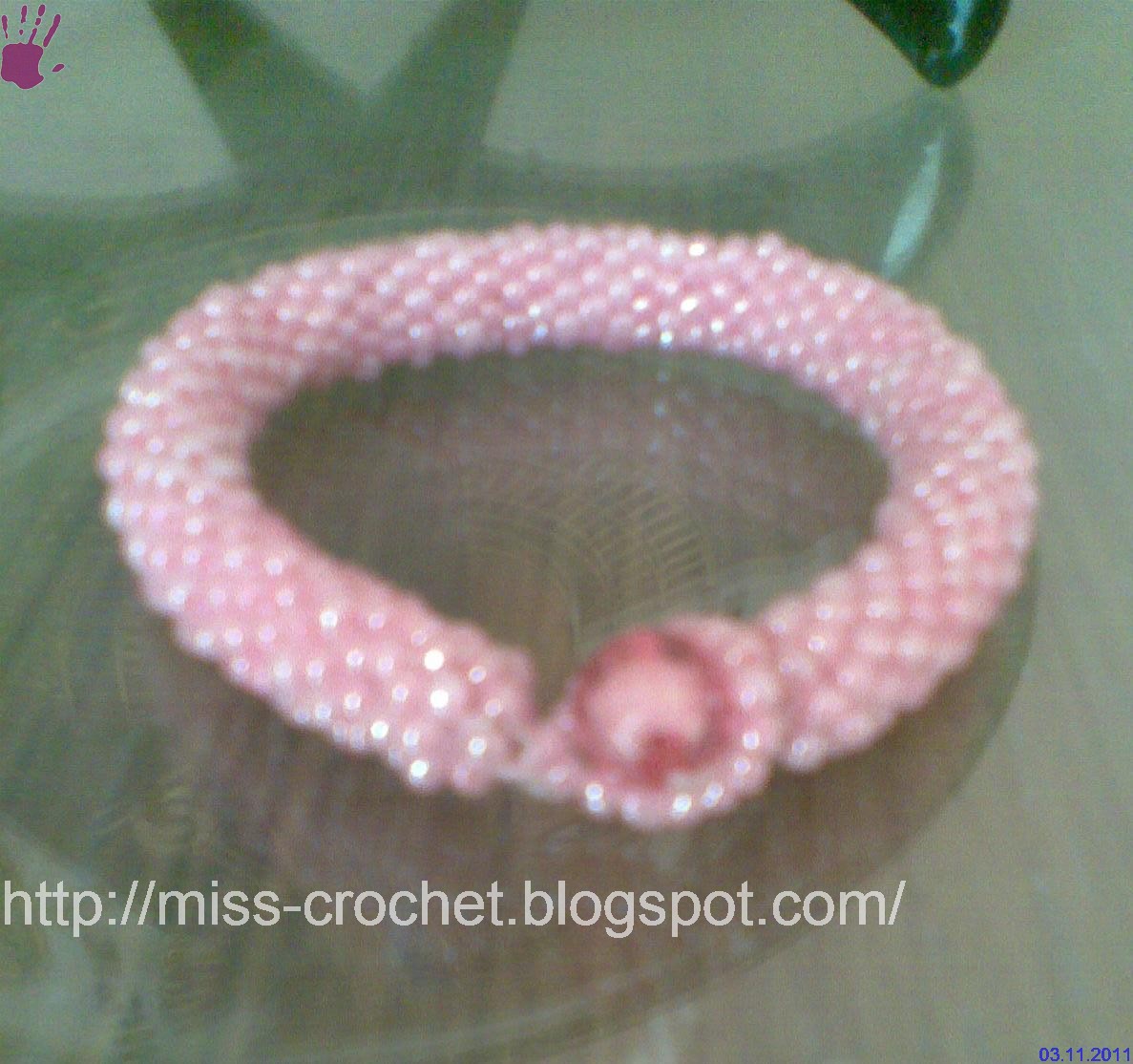 Ms.crochet: Beaded crochet rope