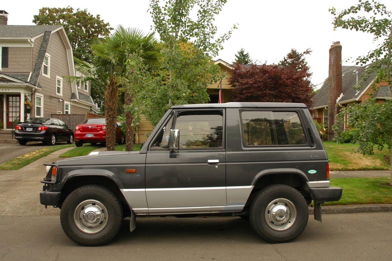 OLD PARKED CARS. 1983 Mitsubishi Pajero SWB.