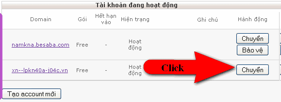 Hướng dẫn cài đặt tên miền tiếng việt cho blogspot