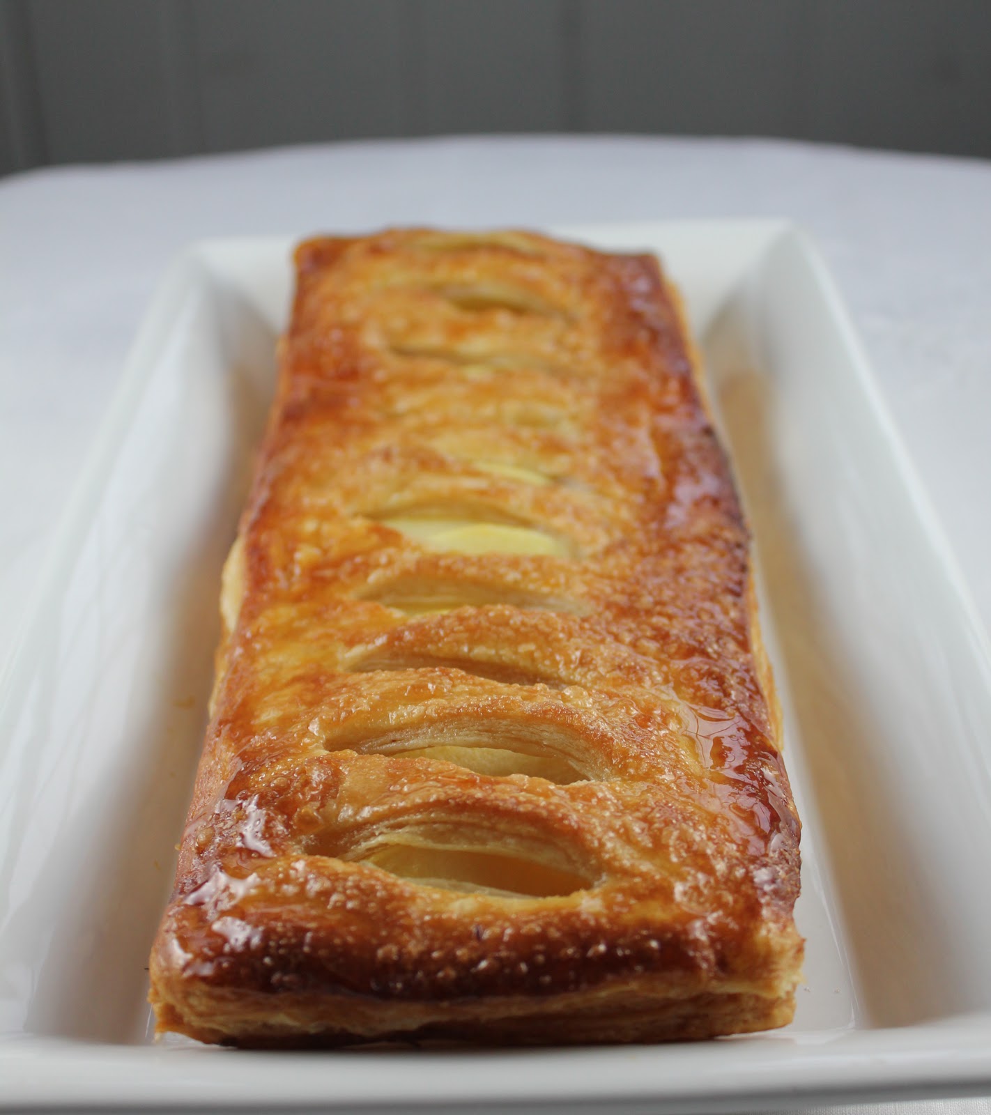 Maple Glazed Apple Tarts with Homemade Puff Pastry That Skinny Chick