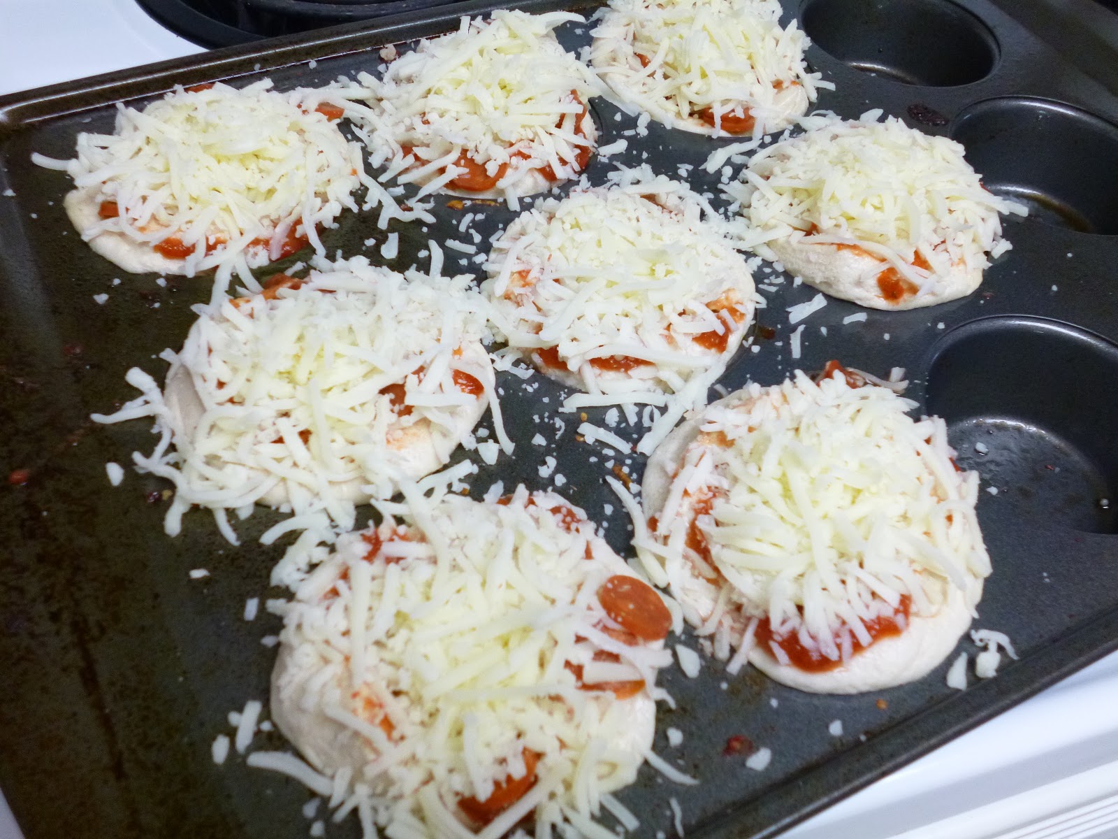 Katie and Matt's Kitchen Pizza Cupcakes