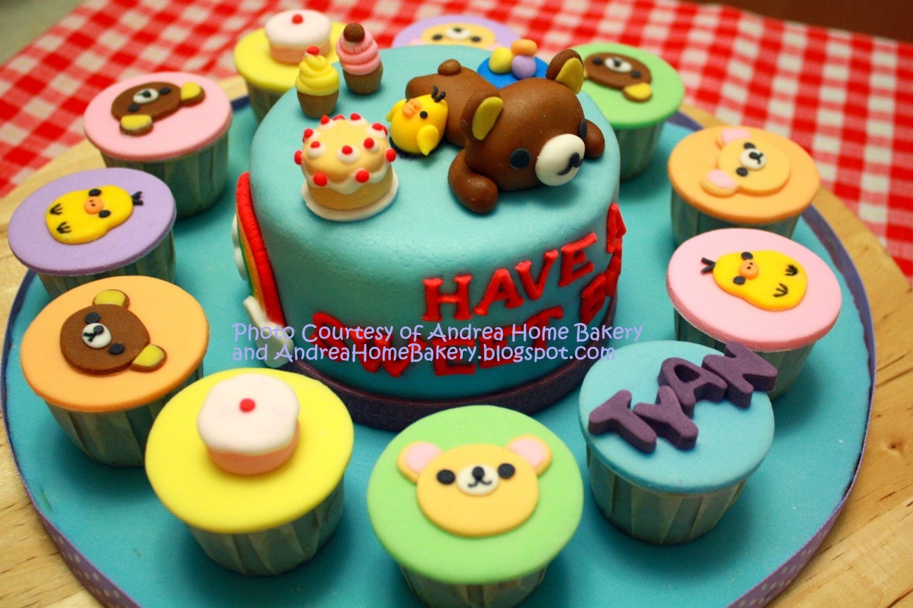 ANDREA HOME BAKERY (Mutiara Damansara) Home Baked with LOVE Rilakkuma Cake and Cupcakes