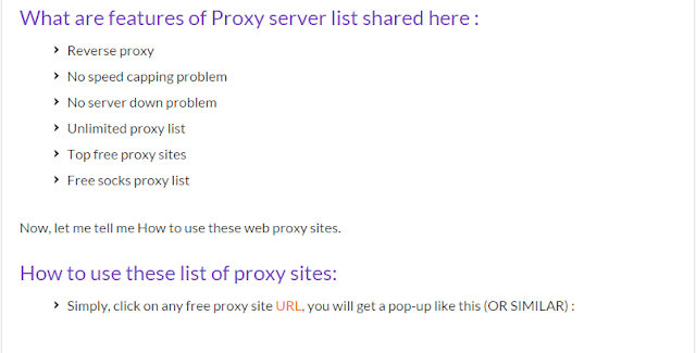 fastest proxy server list