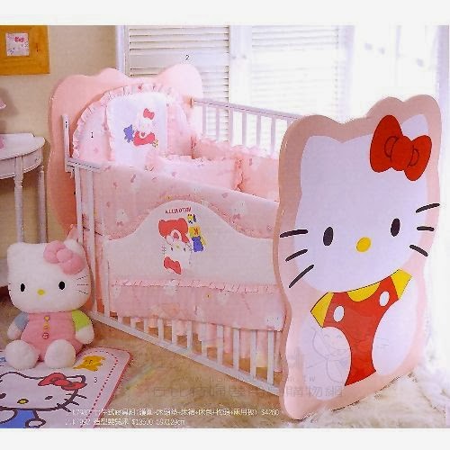 geeks fashion Hello Kitty themed Baby Bedroom